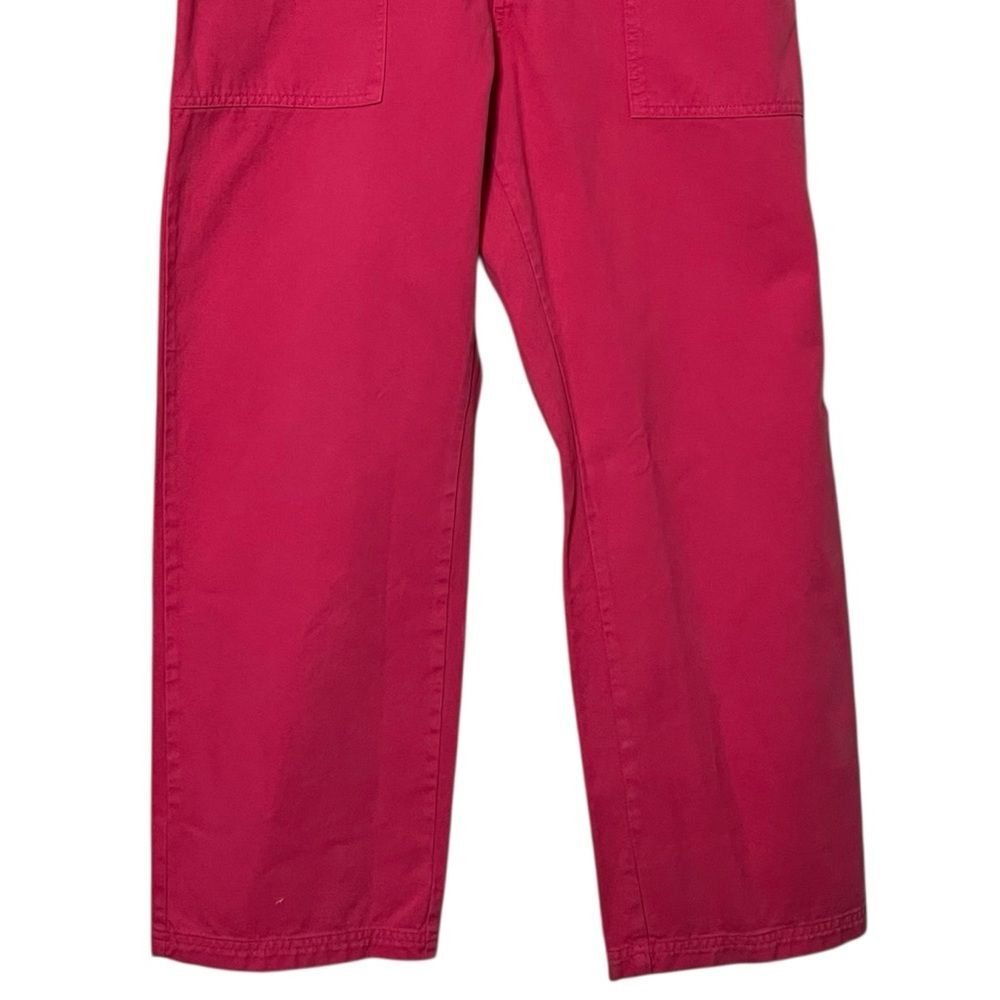 Big Bud Press Work Pants Womens Large Hot Pink Cotton High Rise Straight Leg - Picture 4 of 13